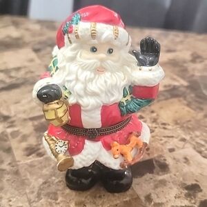 ✨️ Waving Santa Claus Vintage Trinket box
